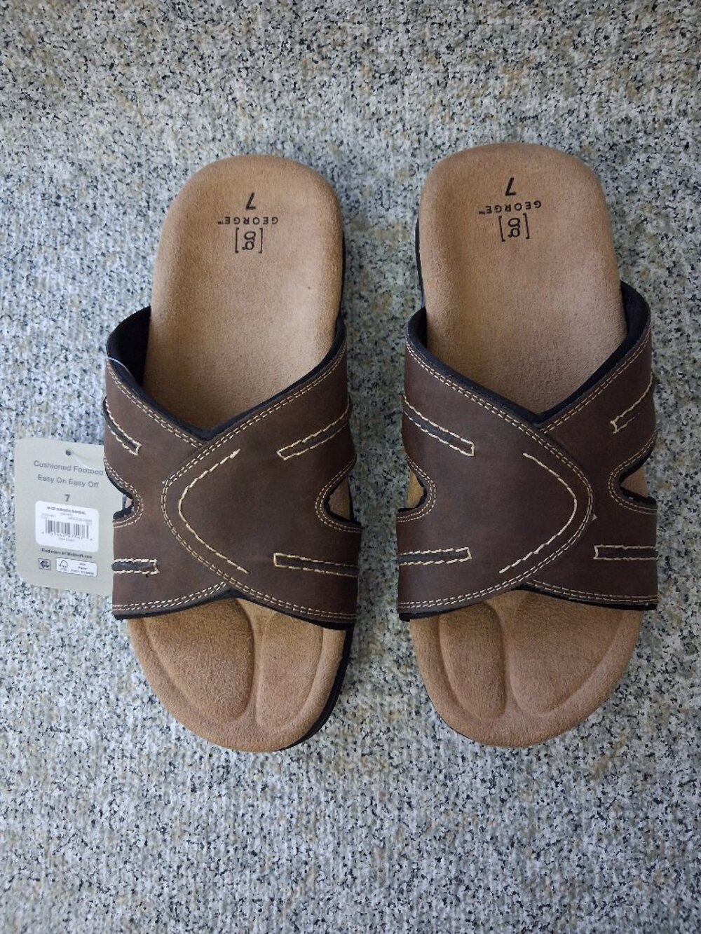 George Sunside Men Sandals Size 7